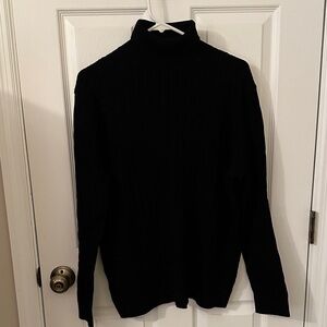 Talbots women’s Classic Black Turtleneck Sweater